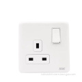 Double Pole Switch 13A BS Power Outlet socket
